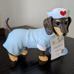 Hamilton Collection Nurses Are UnFurr-gettable  Dachsund Tender Paw-ing Care